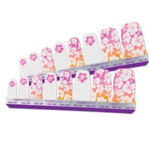 Color Street ***RETIRED*** Hibiscus Kiss Pedicure